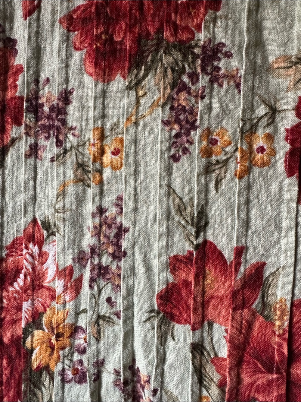 Vintage 90s Jessica Howard Linen Blend Floral Maxi Dress - Picture 2 of 4